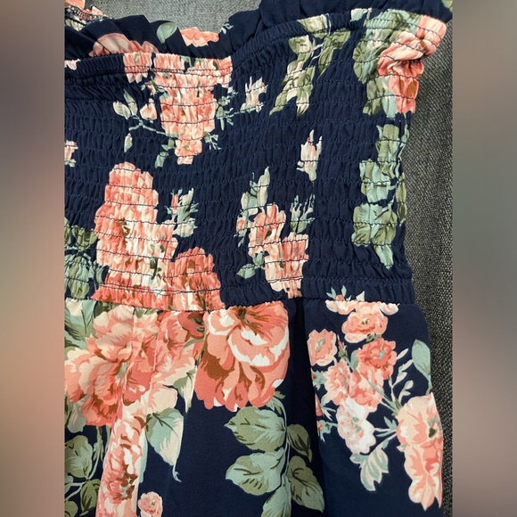 WDIRARA Girl's Jumpsuit Navy Ruffle Size 10Y-11Y - Picture 3 of 4